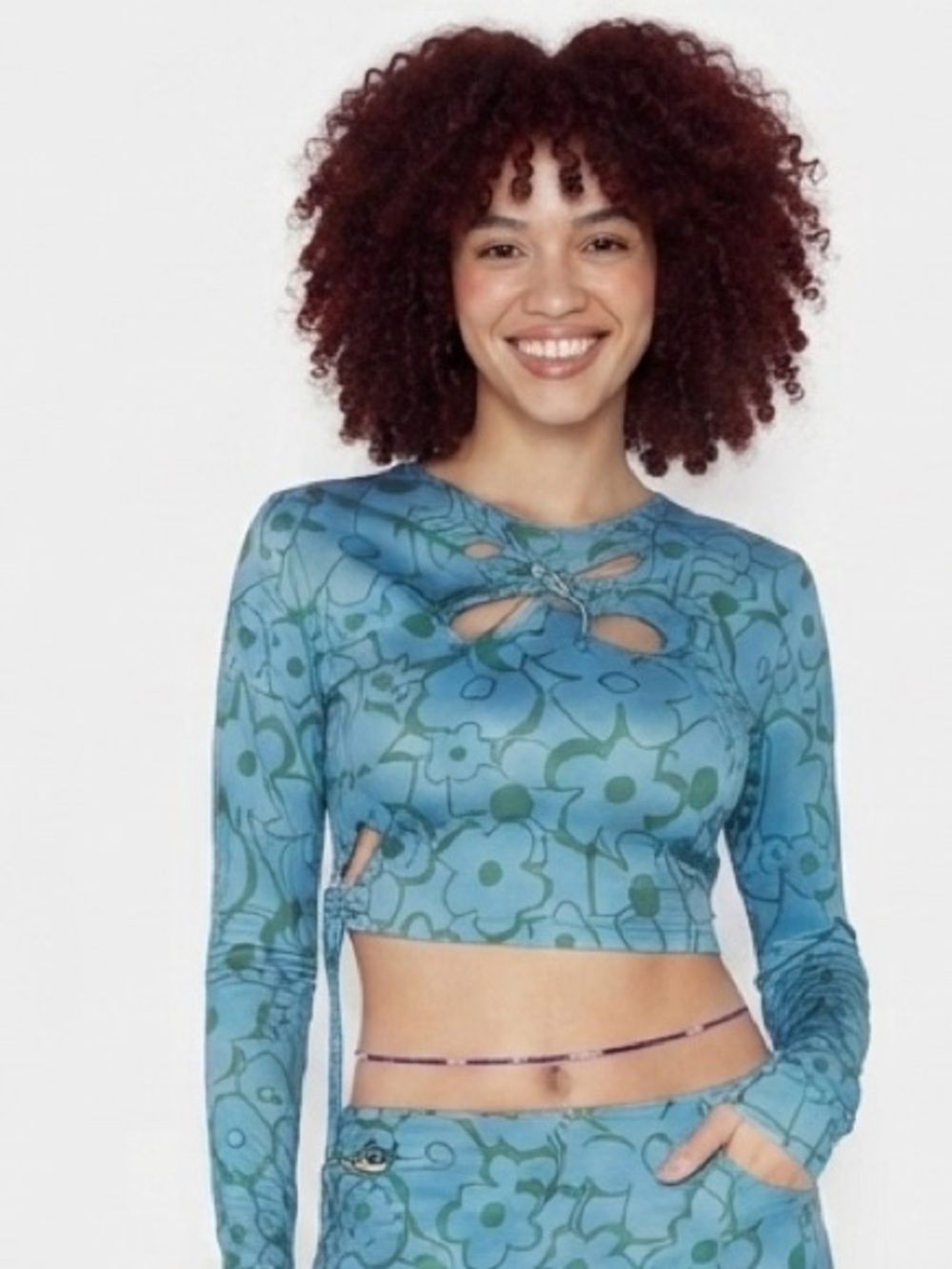 💕Another Reason FLORAL CROP TOP
